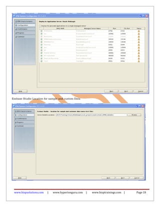 Essbase Studio Location for sample and custom Data
www.bispsolutions.com | www.hyperionguru.com | www.bisptrainings.com | Page 19
 