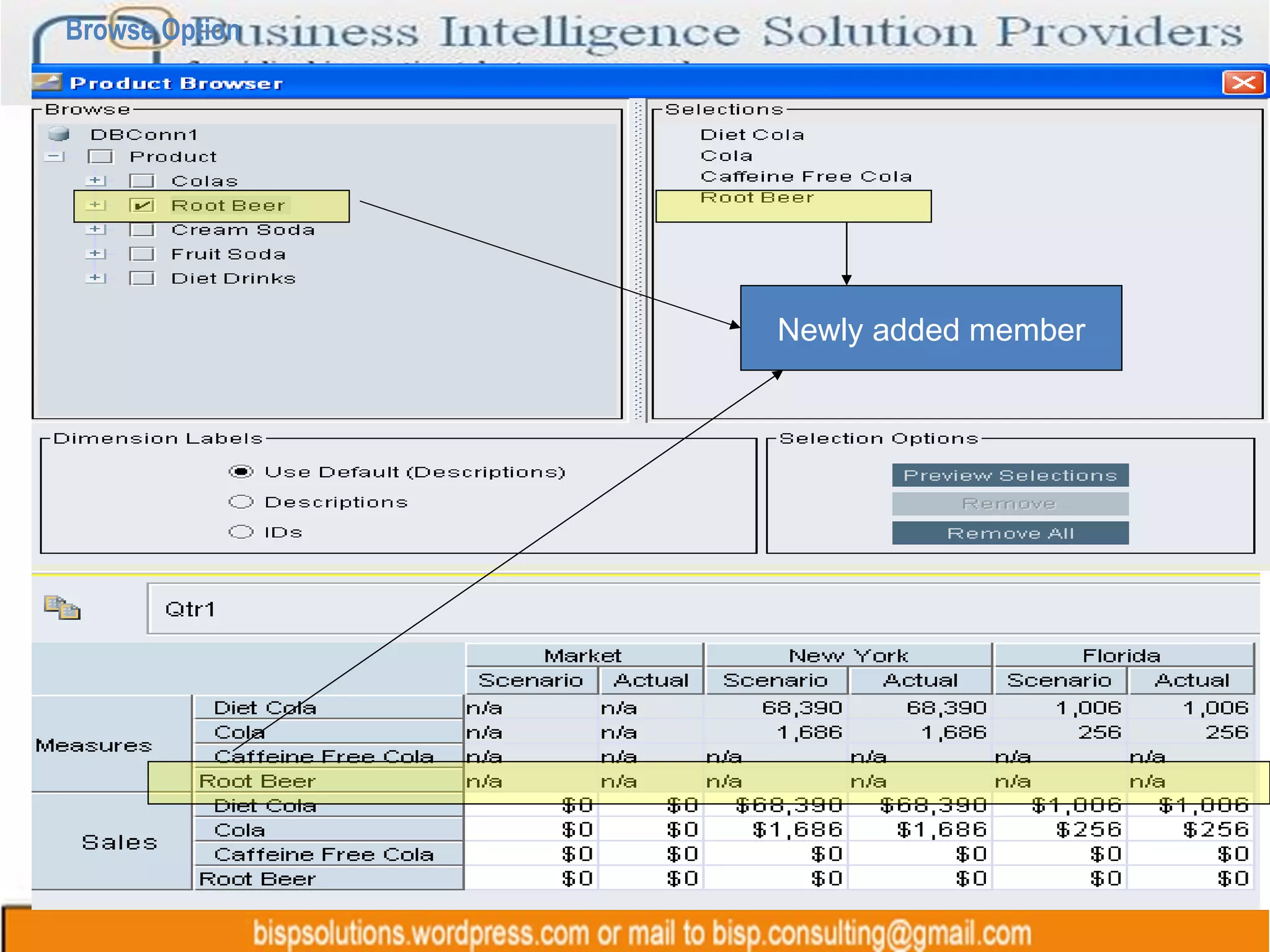 Browse Option Newly added member 