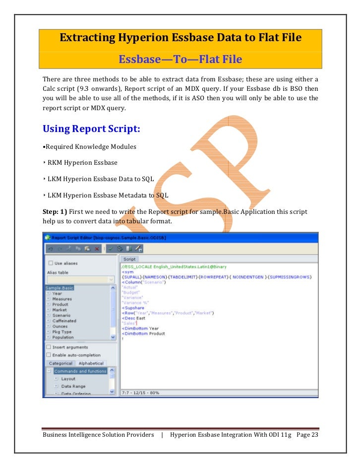 hyperion essbase