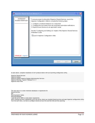 Hyperion planning installation 9.3.1 | PDF