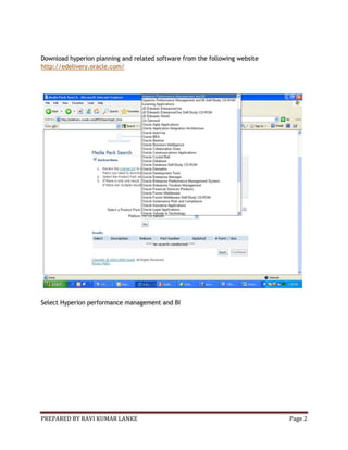 Hyperion planning installation 9.3.1 | PDF