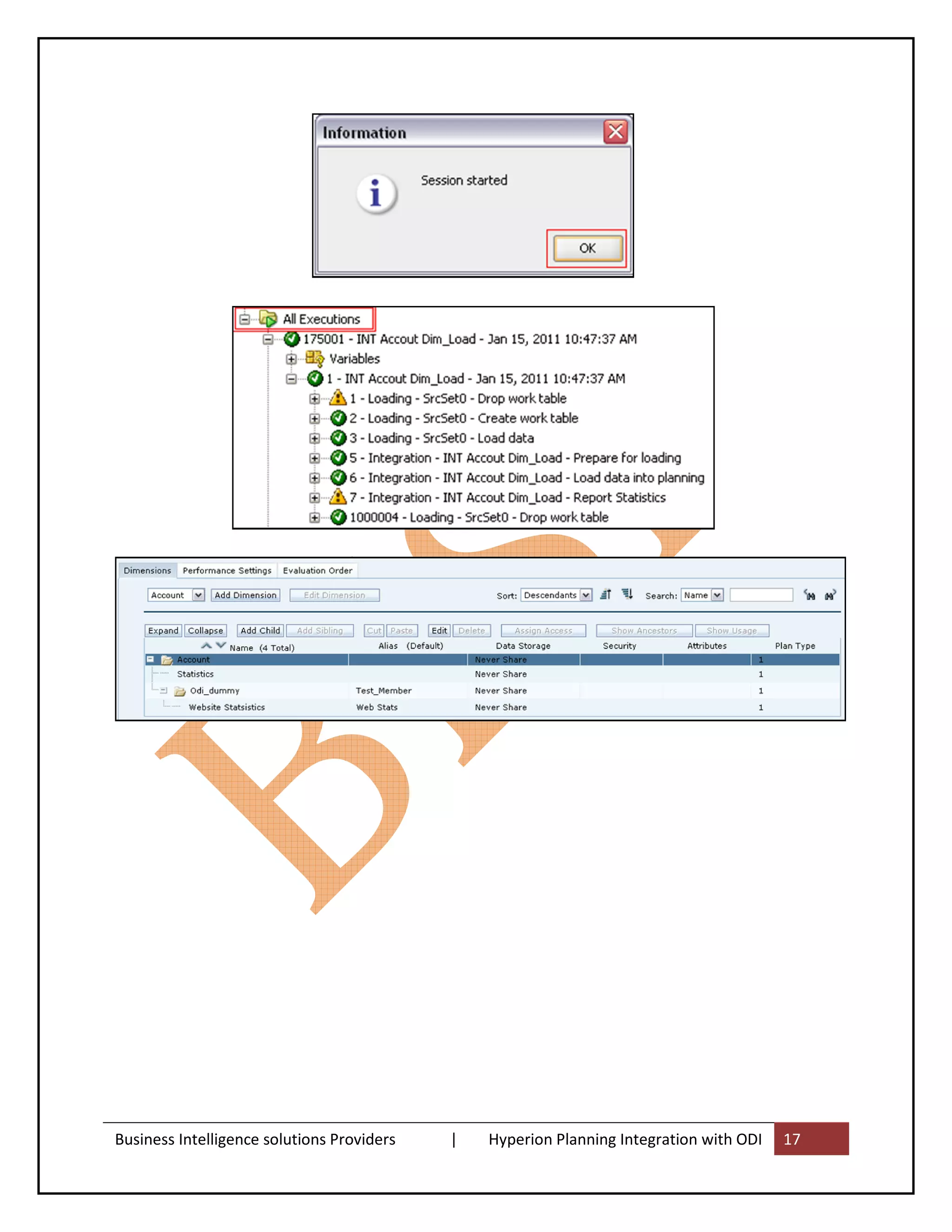 Business Intelligence solutions Providers   |   Hyperion Planning Integration with ODI   17
 