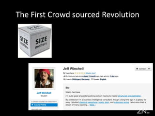 The First Crowd sourced Revolution
 