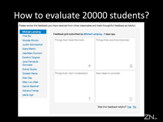 How to evaluate 20000 students?
 