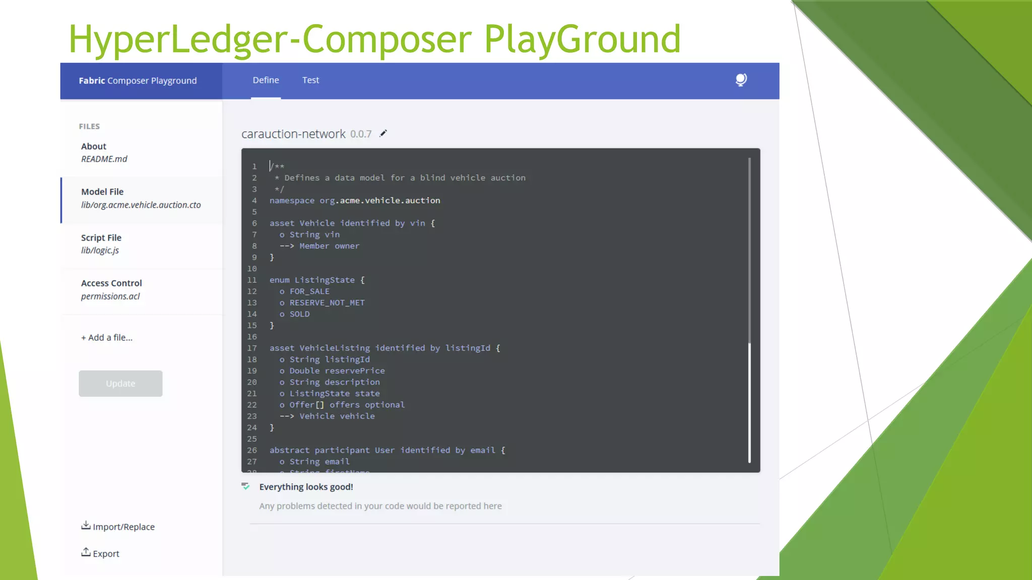 HyperLedger-Composer PlayGround
 