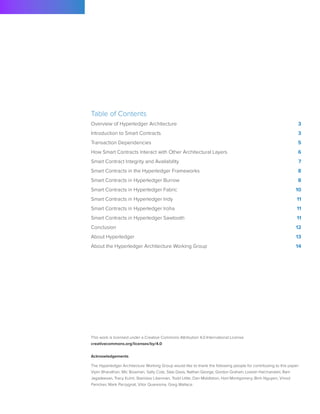 Hyperledger Architecture Vol 2 > Smart Contracts | PDF