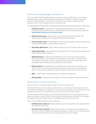 Hyperledger Architecture Vol 2 > Smart Contracts | PDF
