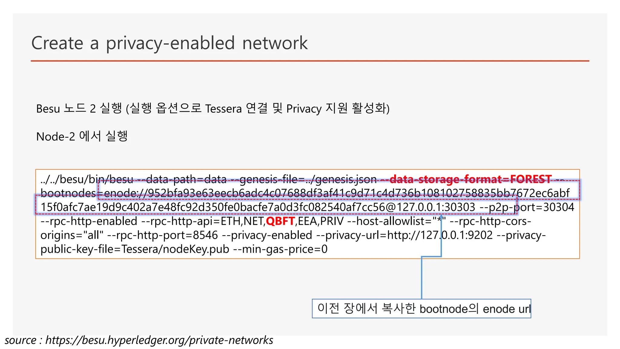 Hyperledger Besu 빨리 따라하기 (Private Networks) | PPTX