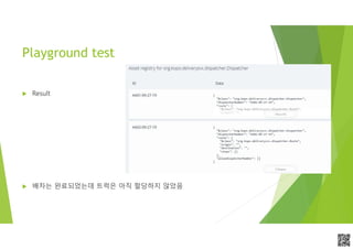 APCPCWM_4828539:WP_0000010WP_0000010APCPCWM_4828539:WP_0000010WP_000001
Playground test
 Result
 배차는 완료되었는데 트럭은 아직 할당하지 않았음
 