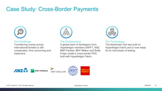 ISEM4035 18© 2019 Daniel K.C. Chan. All rights reserved.
Case Study: Cross-Border Payments
Hyperledger Overview
The Challenge
Transferring money across
international borders is still
complicated, time consuming and
expensive.
The Collaboration
A global team of developers from
Hyperledger members SWIFT, ANZ,
BNP Paribas, BNY Mellon and Wells
Fargo create a cross-border POC.
built with Hyperledger Fabric.
The Technology
The blockchain trial was built on
Hyperledger Fabric and is now ready
for its next phase of testing.
 