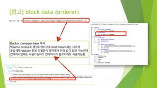 [참고] block data (orderer)
docker cp -a orderer.example.com:/var/hyperledger/production/orderer ./
Docker-compose-base 에서
V...