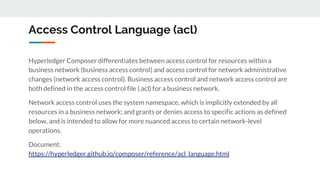 Introduction of Hyperledger Fabric & Composer | PDF