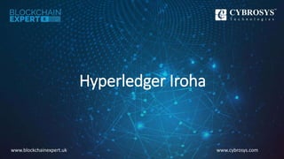www.cybrosys.comwww.blockchainexpert.uk
Hyperledger Iroha
 