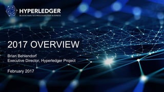 2017 OVERVIEW
Brian Behlendorf
Executive Director, Hyperledger Project
February 2017
 