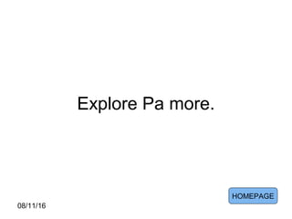 08/11/16
Explore Pa more.
HOMEPAGE
 