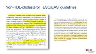 Non-HDL-cholesterol ESC/EAS guidelines
17
 