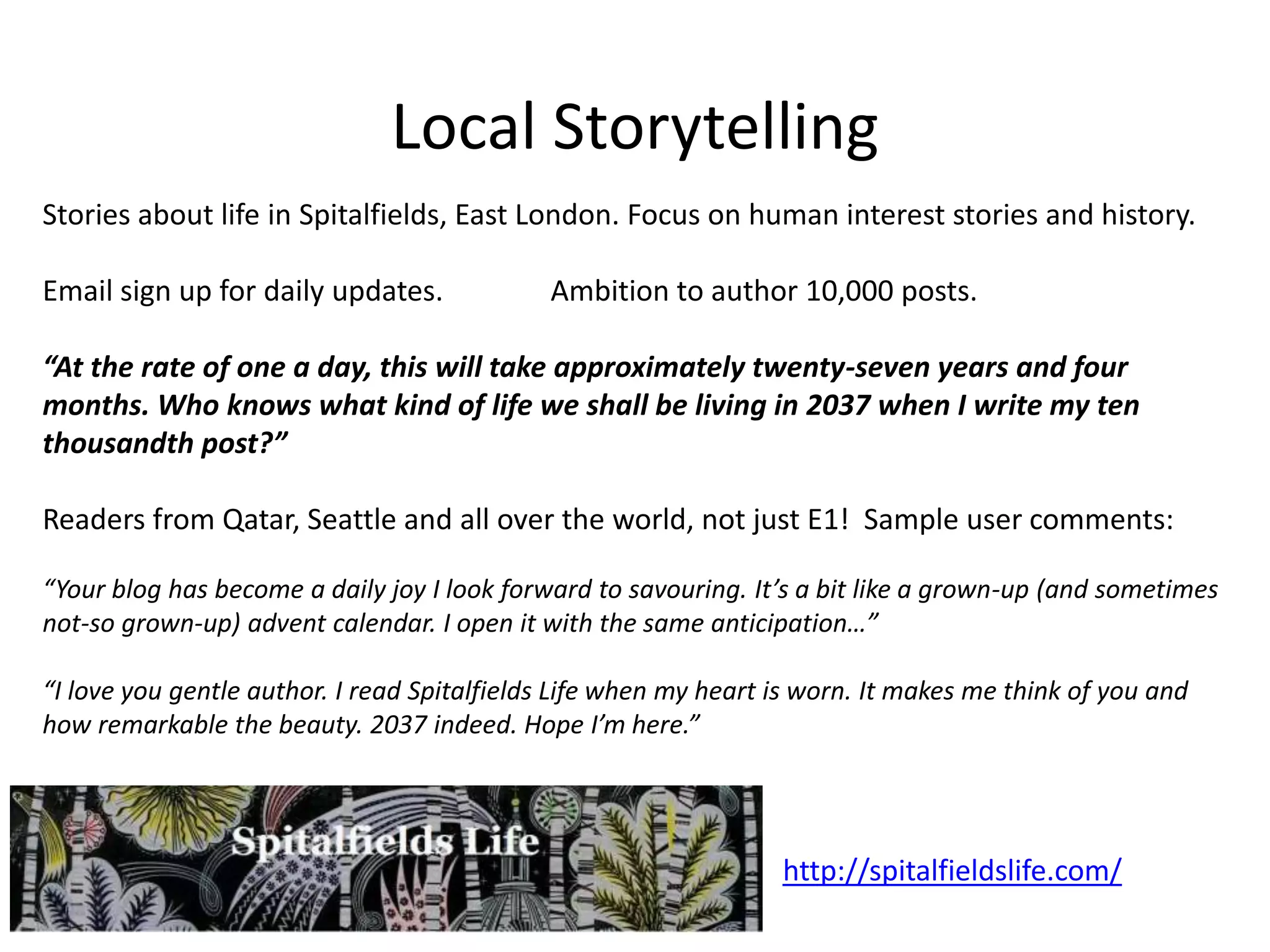 Different types of local online content