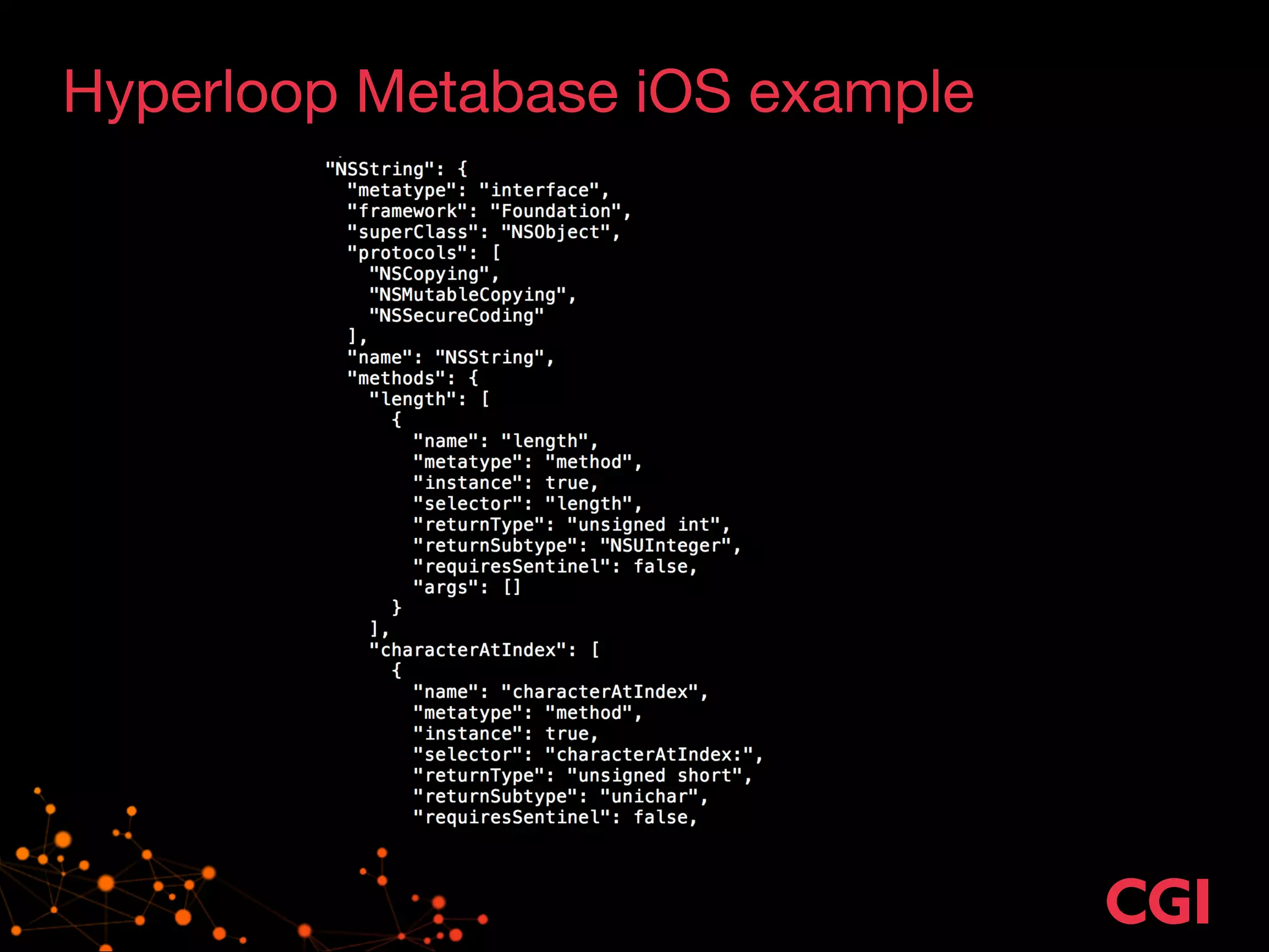 Hyperloop Metabase iOS example
 