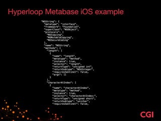 Hyperloop Metabase iOS example
 