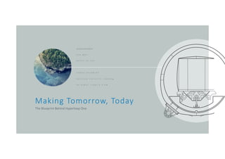 41°24'12.2"N 2°10'26.5"E
4 3 0   M P H
D E P T H   A T   2 4 3 ’
C A R G O   S H I P M E N T
P A Y L O A D   C A P A C I T Y   2 5 0 0 0 k g
I N T E R N A L   L E N G T H   5 . 9 M
Making Tomorrow, Today
The Blueprint Behind Hyperloop One
 