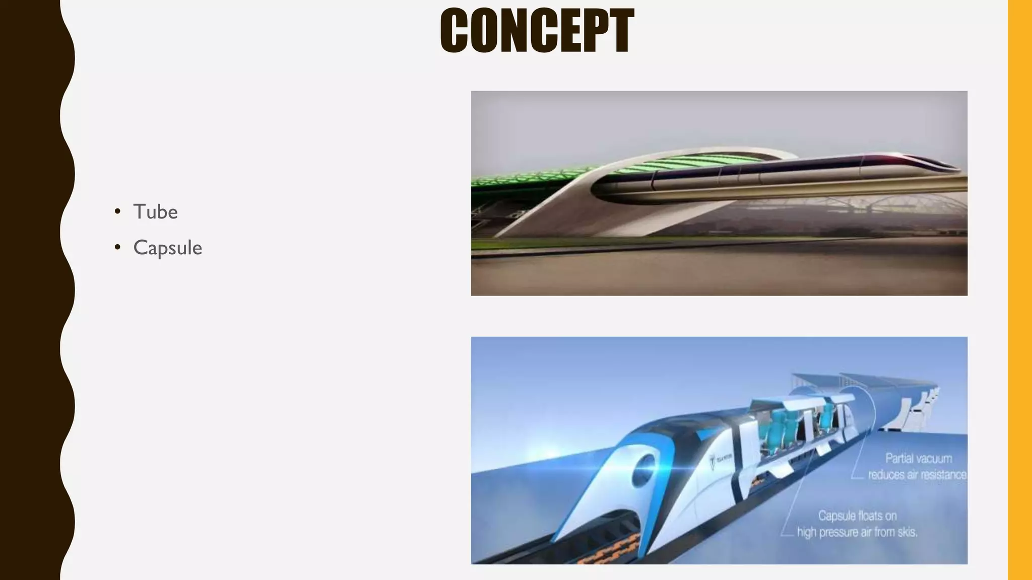 CONCEPT
• Tube
• Capsule
 