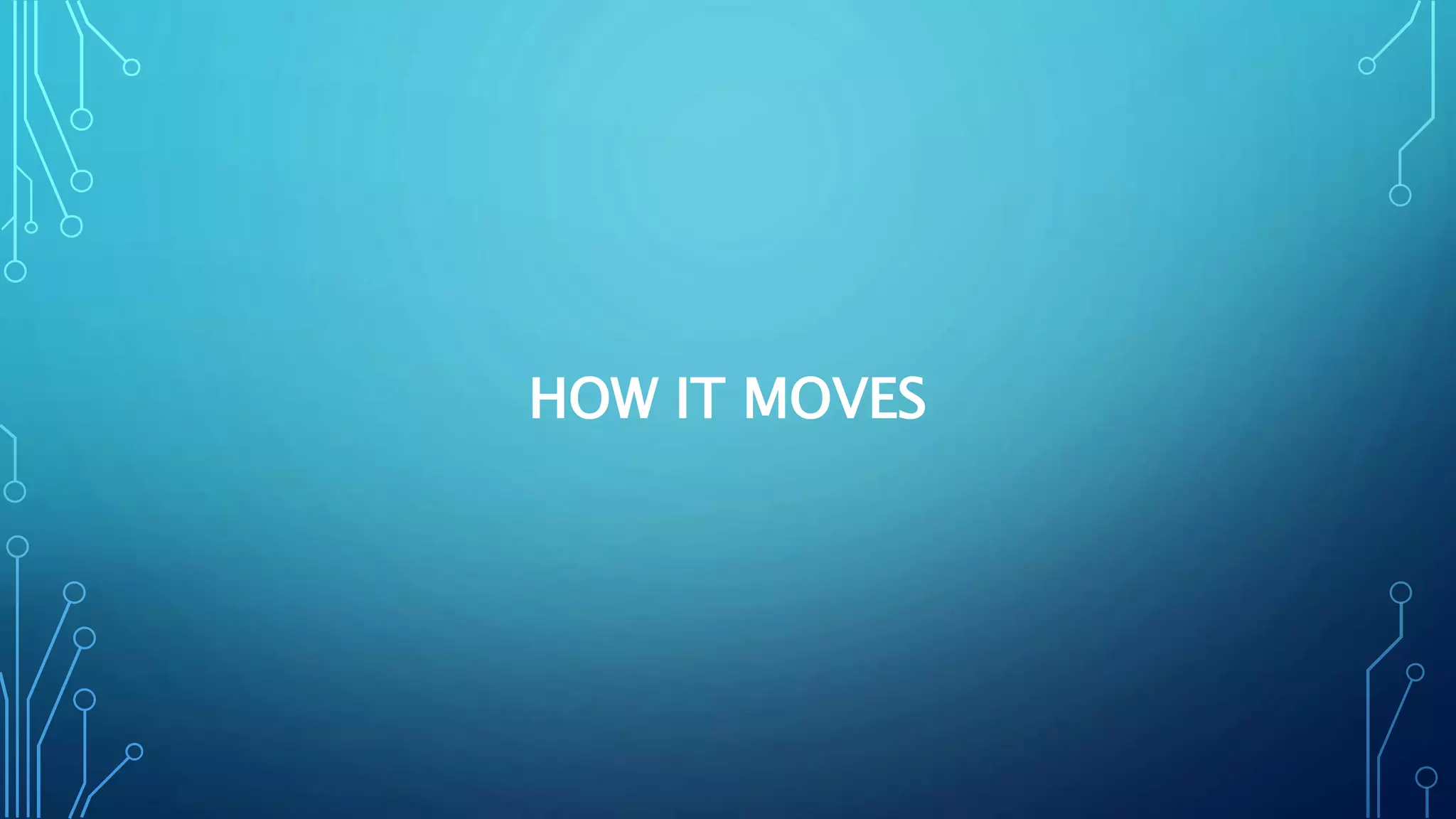 HOW IT MOVES
 