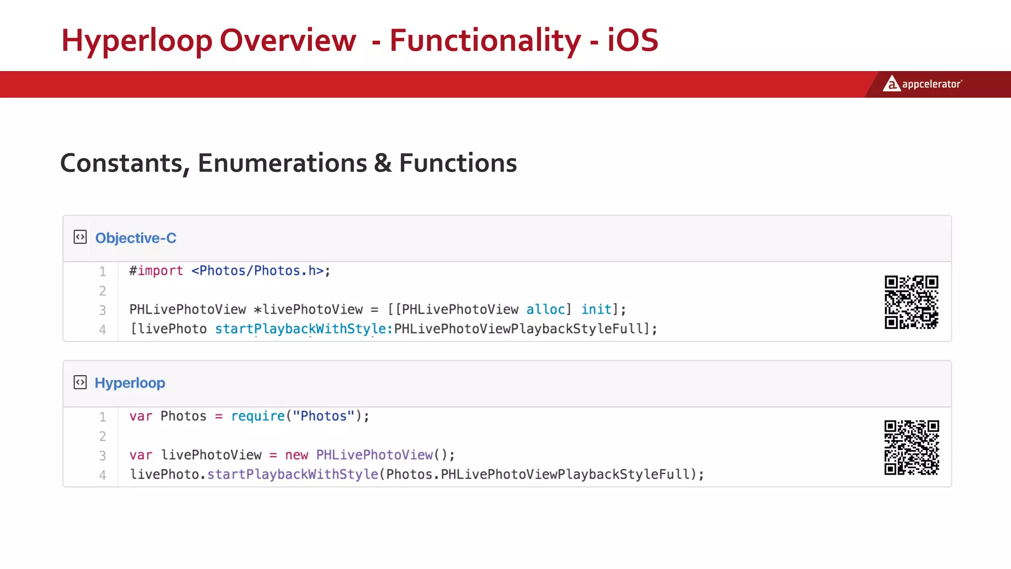 Hyperloop Overview - Functionality - iOS
Constants, Enumerations & Functions
 