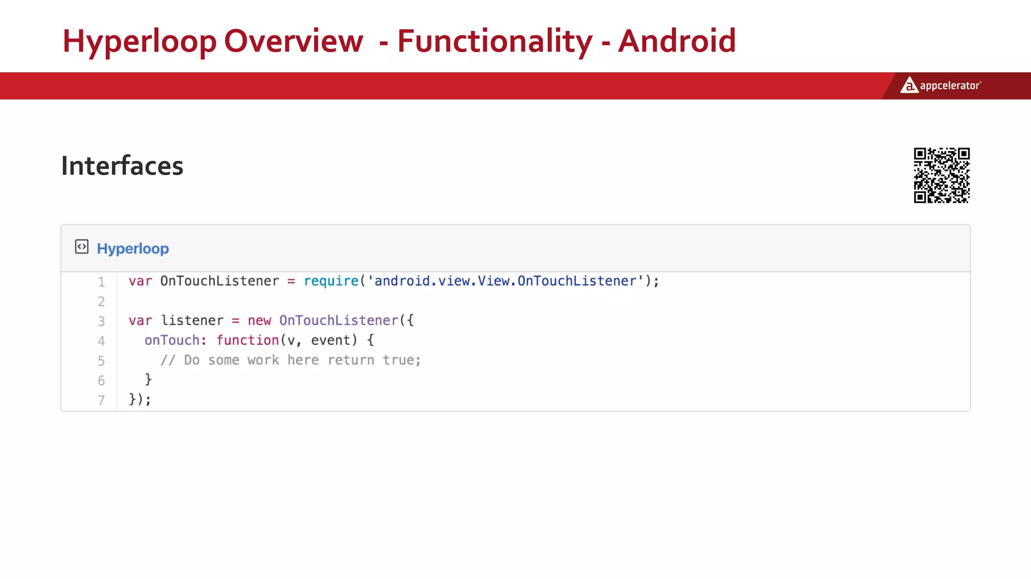 Hyperloop Overview - Functionality - Android
Interfaces
 