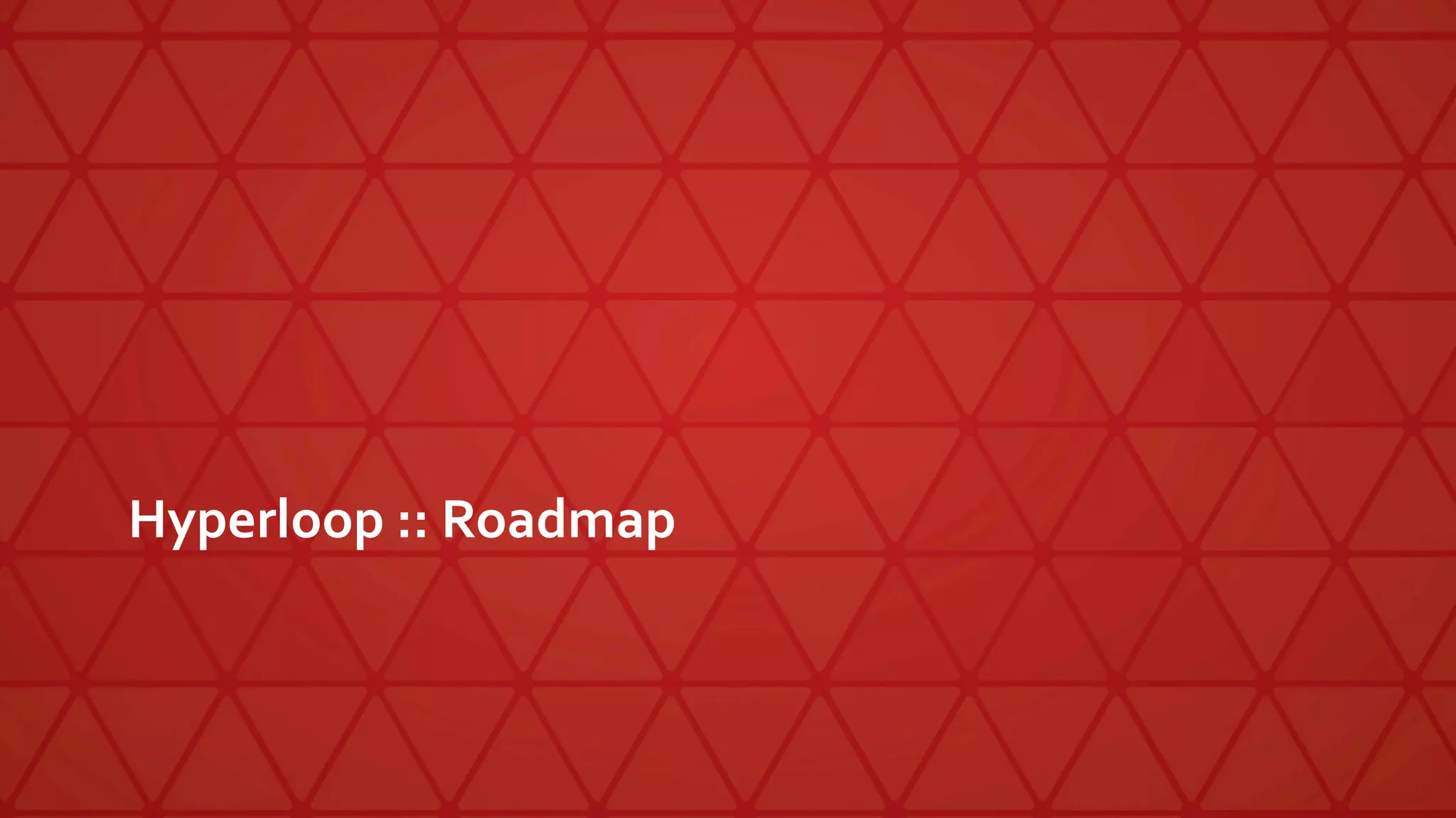 Hyperloop :: Roadmap
 
