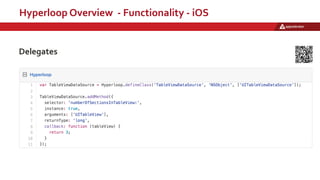 Hyperloop Overview - Functionality - iOS
Delegates
 