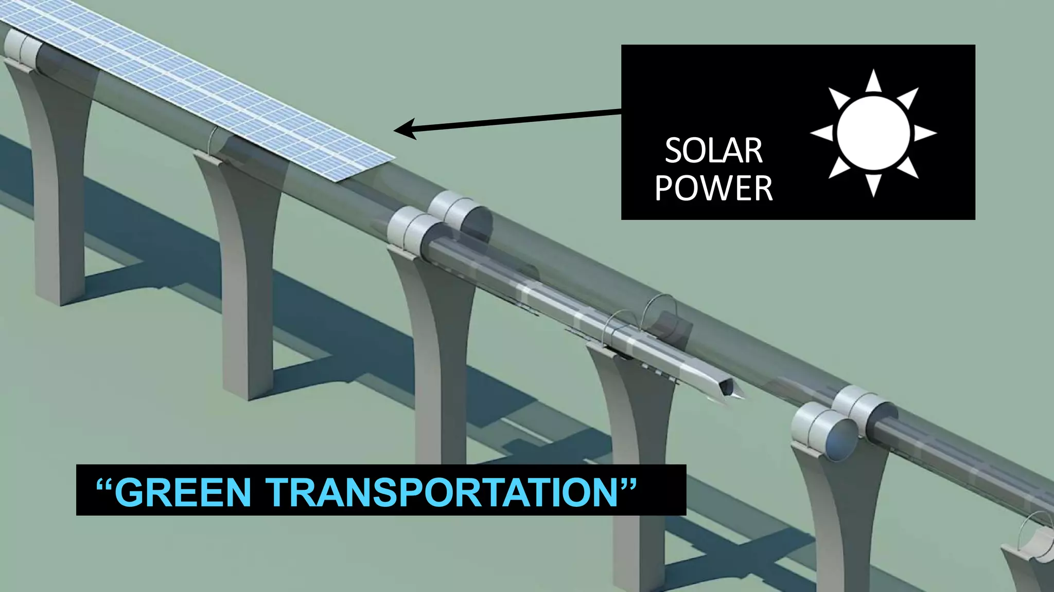 RUNS
OFF
SOLAR
POWER
“GREEN TRANSPORTATION”