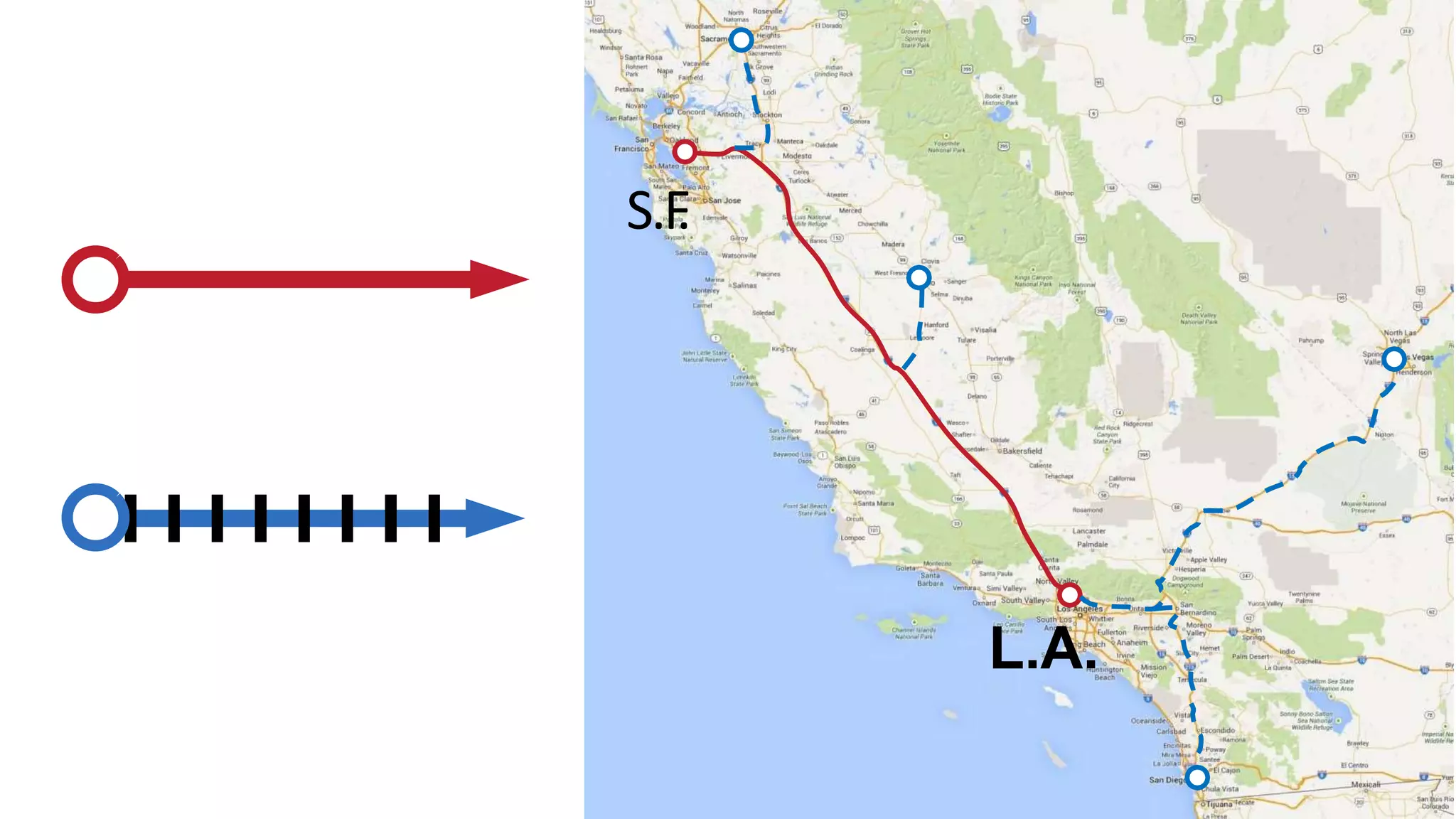 L.A.
S.F.PROPOSED
ROUTE
