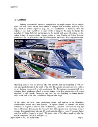 Hyperloop VTU Seminar Report | PDF