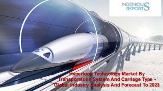 IngeniousReports - All Right Reserved © 2018
World Vision Guided
Robotics Market
Research Report 2022
Hyperloop Technology Market By
Transportation System And Carriage Type -
Global Industry Analysis And Forecast To 2023
 