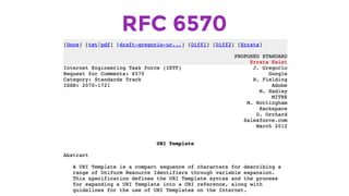 RFC 6570
 