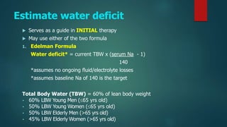 Disorder of water handling: Hypernatremia for residents.pptx