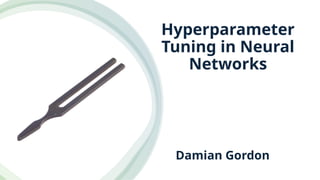 Hyperparameter
Tuning in Neural
Networks
Damian Gordon
 