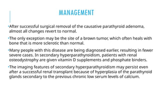 hyperparathyroidism , it's effects on jaws and teeth | PPTX