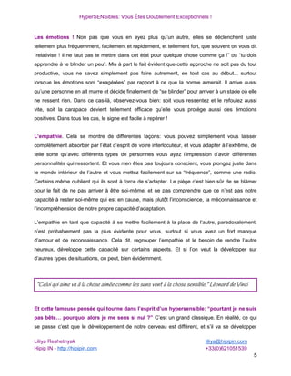 Hypersensibles Vous Etes Doublement Exceptionnels
