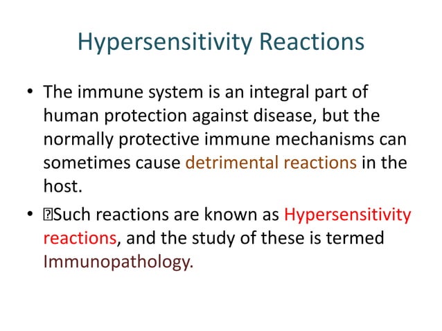 Hypersensitivity reactions | PPT