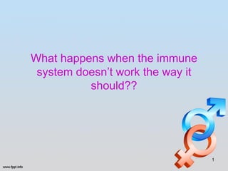What happens when the immune
 system doesn’t work the way it
          should??




                                  1
 