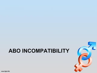 ABO INCOMPATIBILITY
 