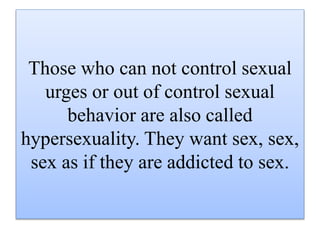 Hypersexuality Test: How To Restore Low Testes | PPTX | Sexual