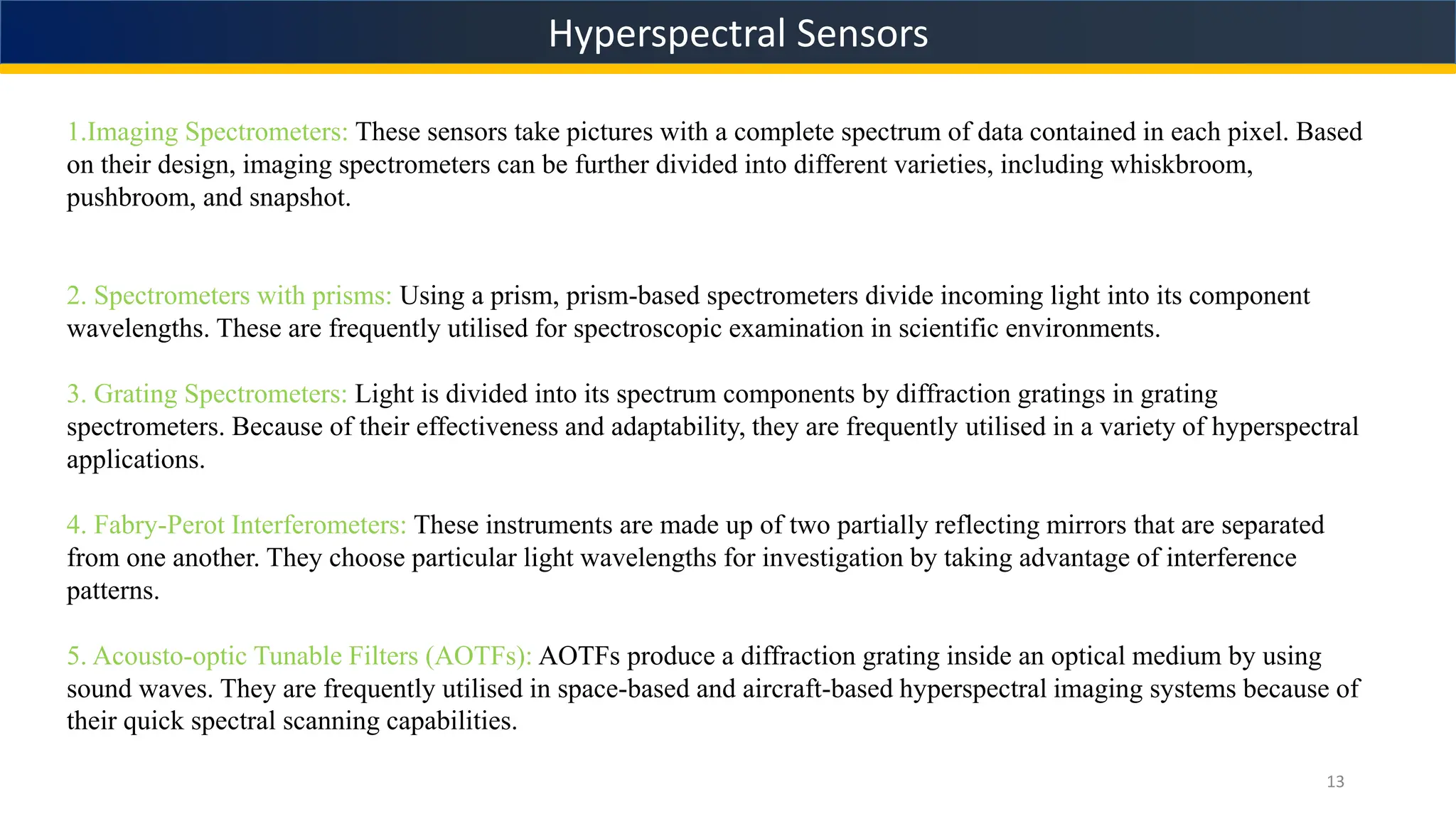 Hyperspectral & Remote Sensing on Remote Sensing and GIS.pptx
