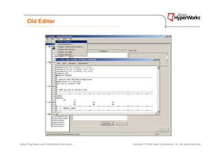 Old Editor




Altair Proprietary and Confidential Information   Copyright © 2008 Altair Engineering, Inc. All rights reserved.
 