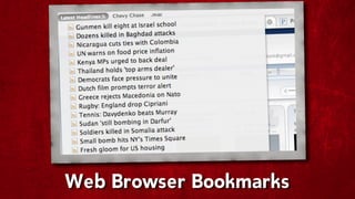 Web Browser Bookmarks
 