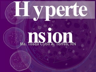 Hypertension Ma. Tosca Cybil A. Torres, RN 