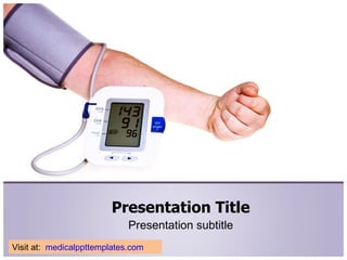 Presentation Title Presentation subtitle Visit at:  medicalppttemplates.com 