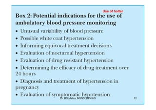 Use of holter




Dr. RS Mehta, MSND, BPKIHS                   12
 