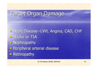 Dr. RS Mehta, MSND, BPKIHS   19
 